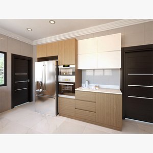 kitchen interior scene 3D model