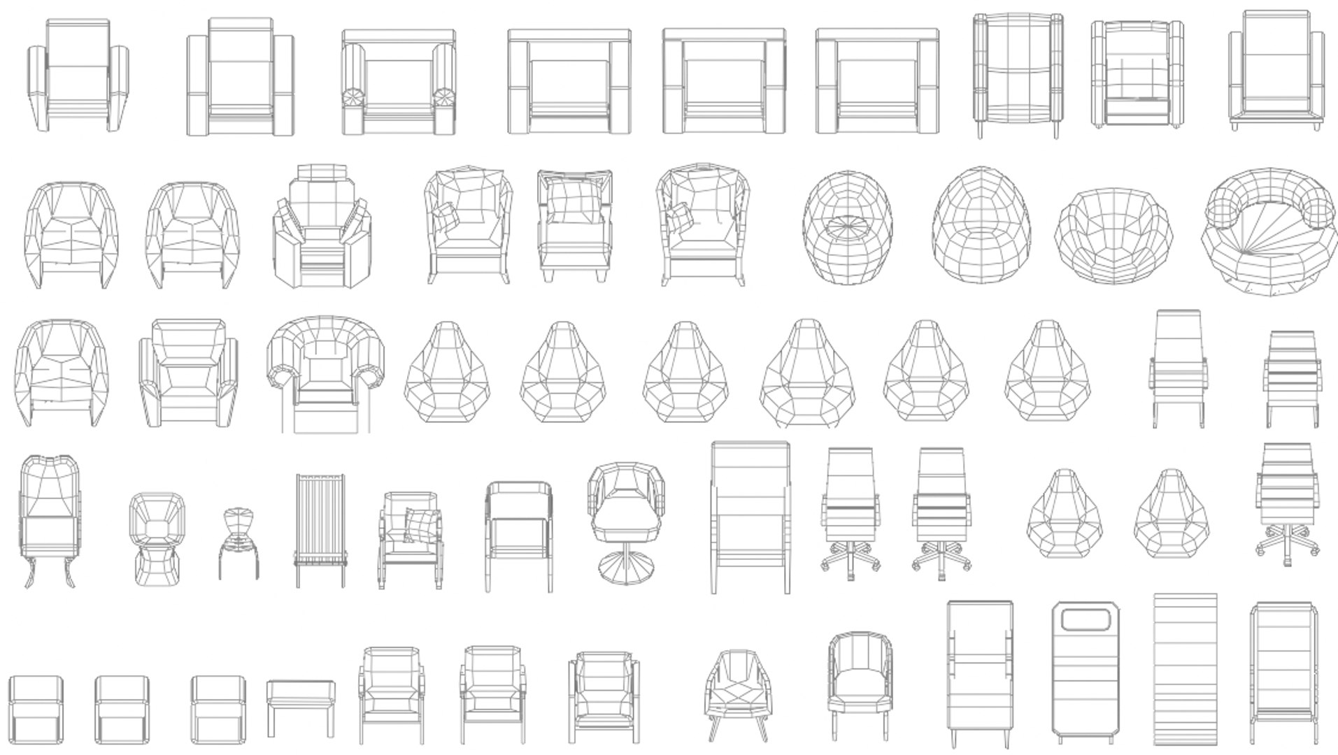 Chair 3D Model Pack STL Miniature Dollhouse Chairs 3D https://p.turbosquid.com/ts-thumb/kd/0AQBXj/3p/wireframe4/png/1775545383/1920x1080/fit_q87/4ef3375271baf46083f8063deee8f71ba680663f/wireframe4.jpg