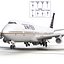 Boeing 747-300 United Rigged 3D Model
