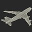 Boeing 747-300 United Rigged 3D Model