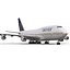 Boeing 747-300 United Rigged 3D Model