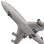 Boeing 747-300 United Rigged 3D Model