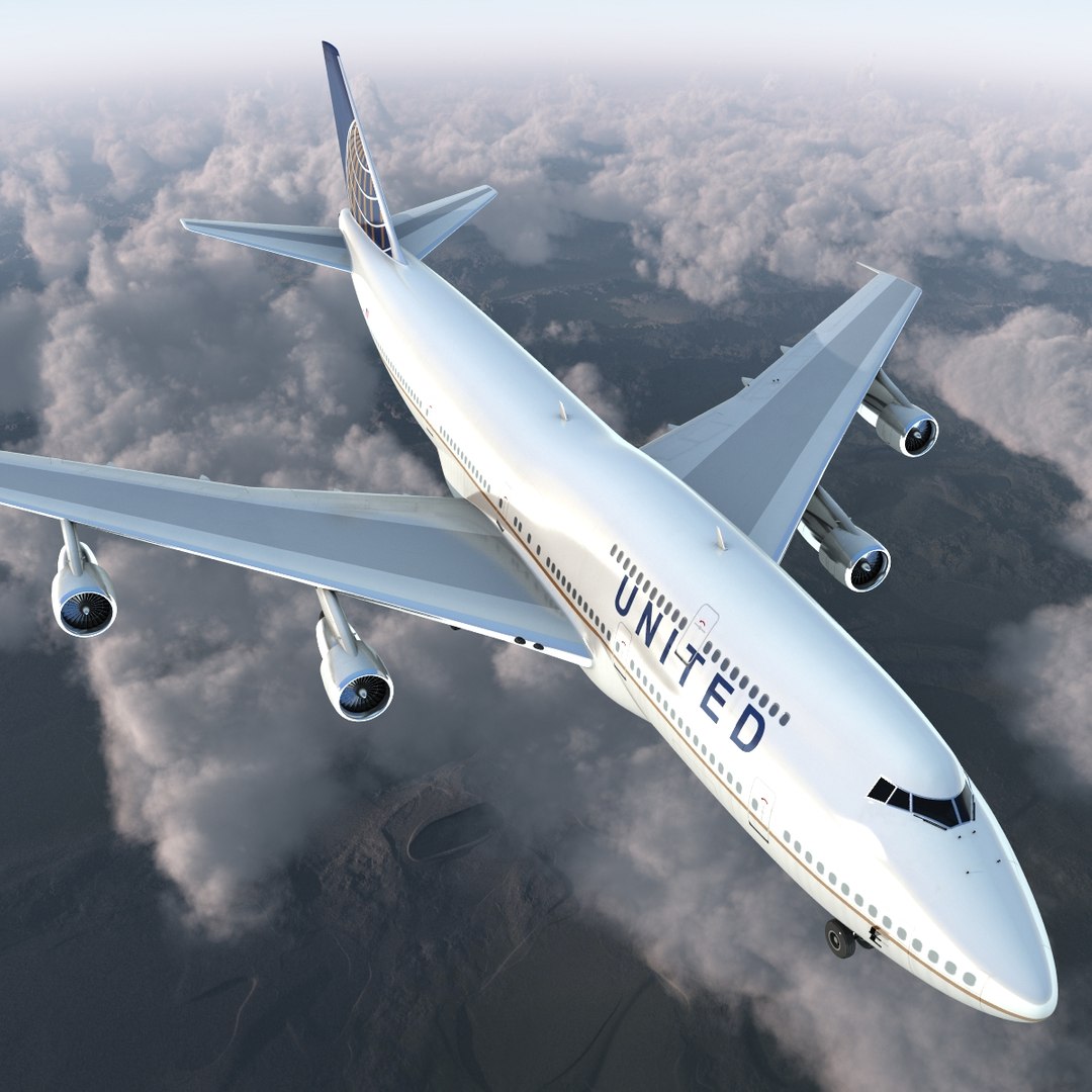 3d boeing 747 300 united