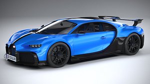 3D bugatti chiron 2021 model