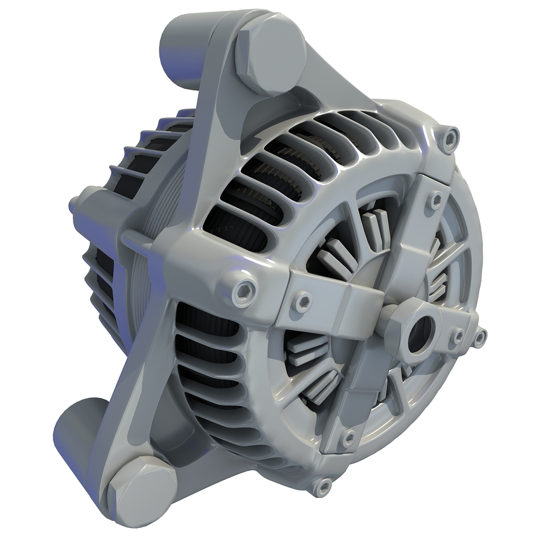 3d alternator engine car model