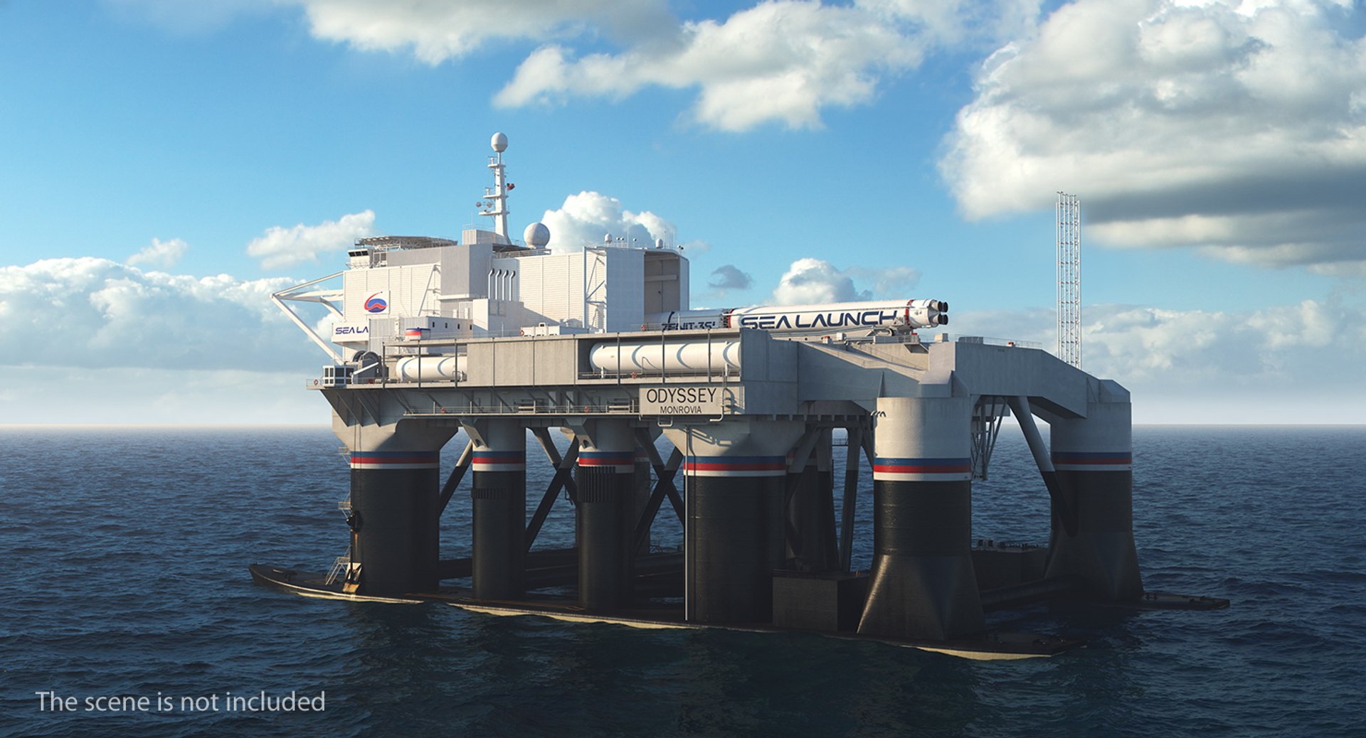 Sea launch platform odyssey model - TurboSquid 1413051