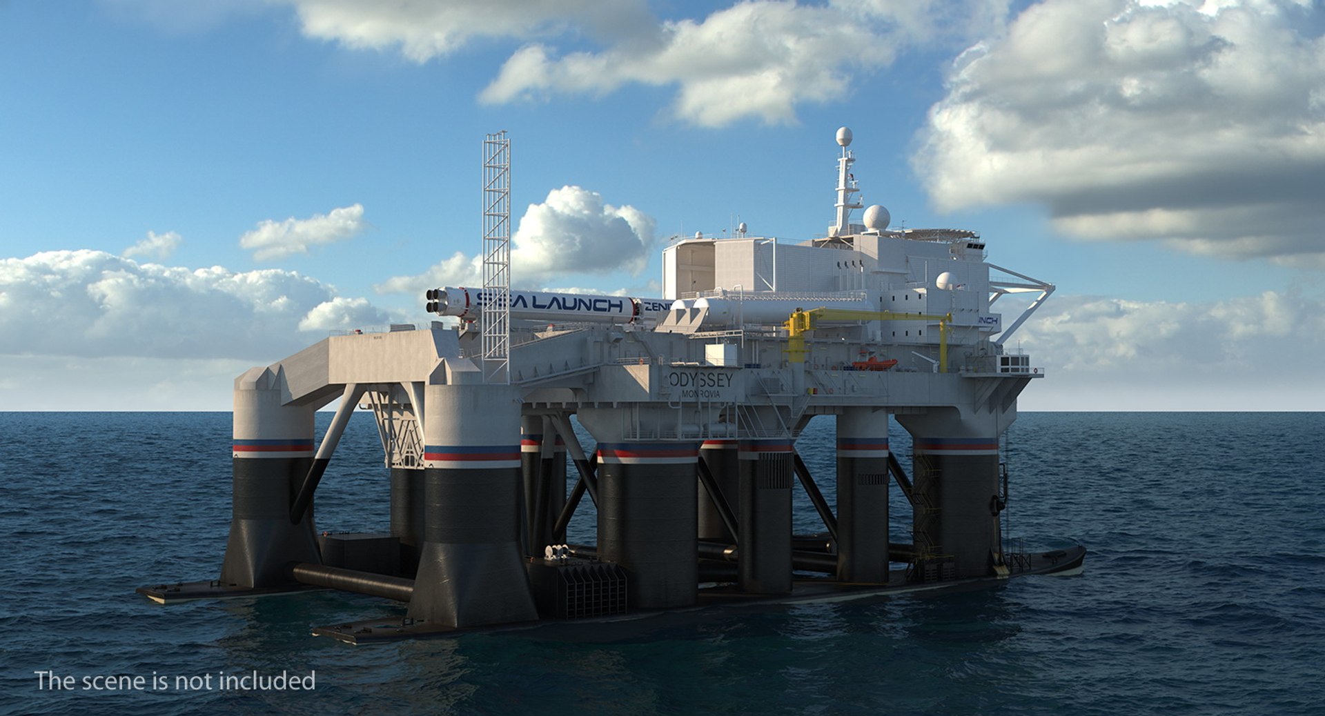 Sea launch platform odyssey model - TurboSquid 1413051