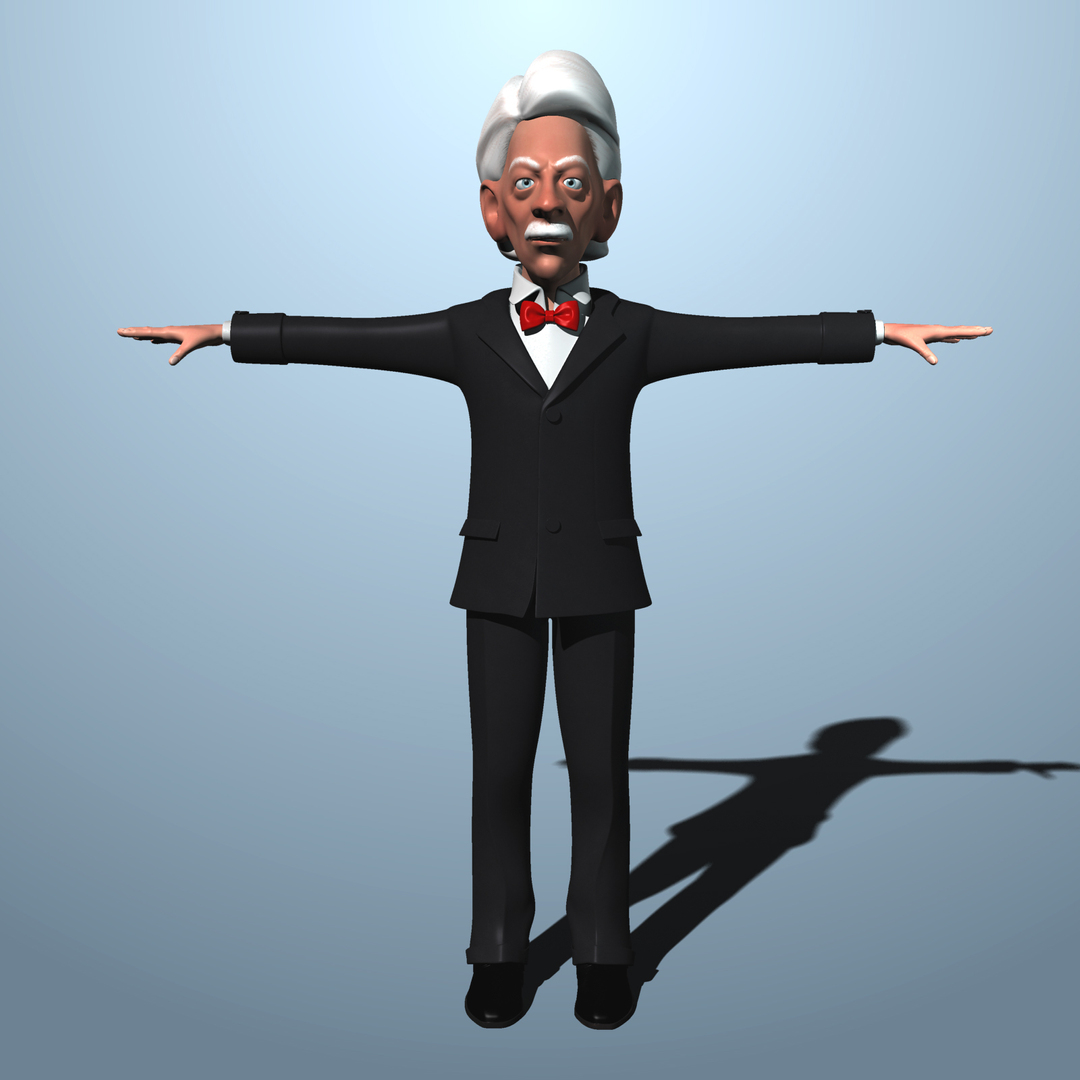 Cartoon Caricature 3d Model