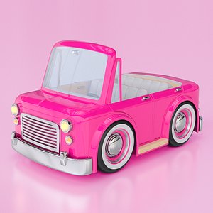 3d model cartoon car convertible