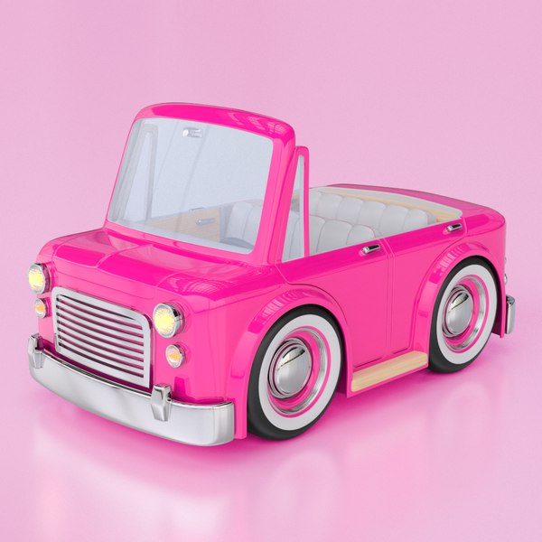 3d model cartoon car convertible