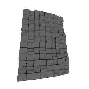 cartoon rock wall model