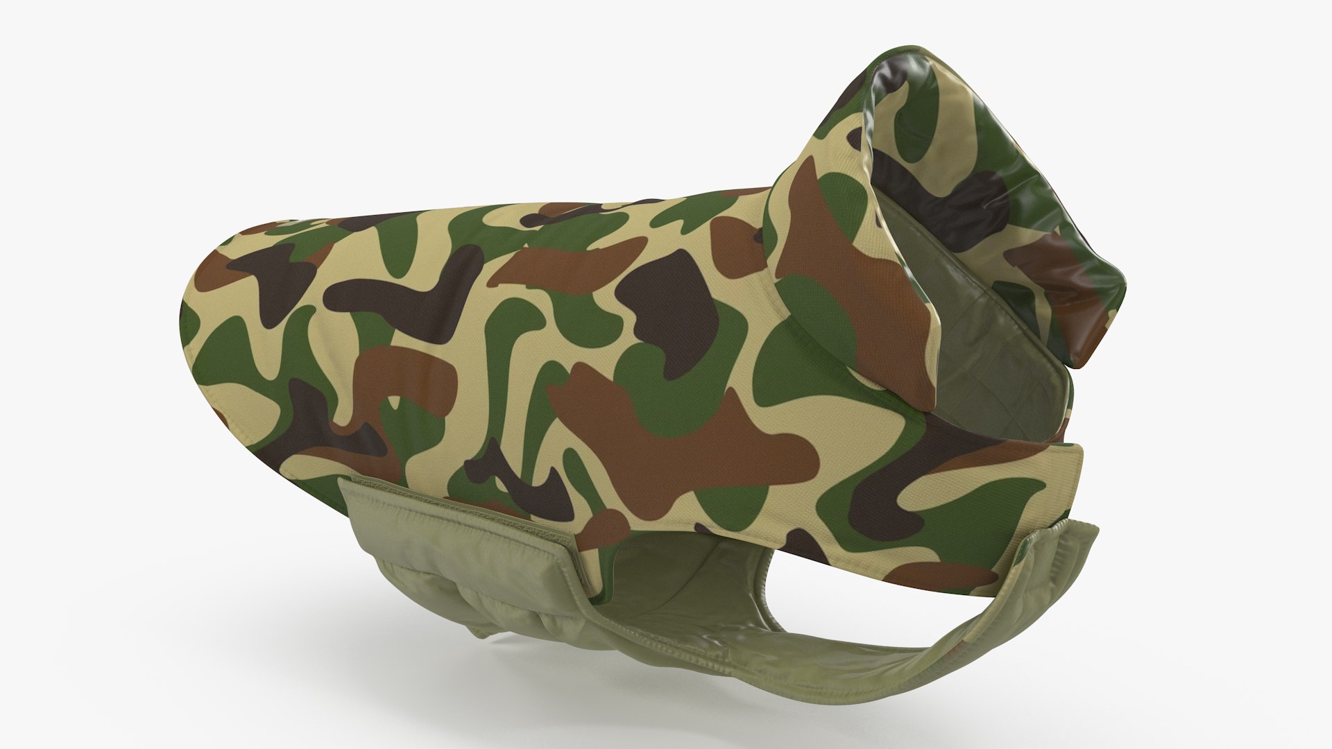 Dog Coat Camouflage 3D model preview