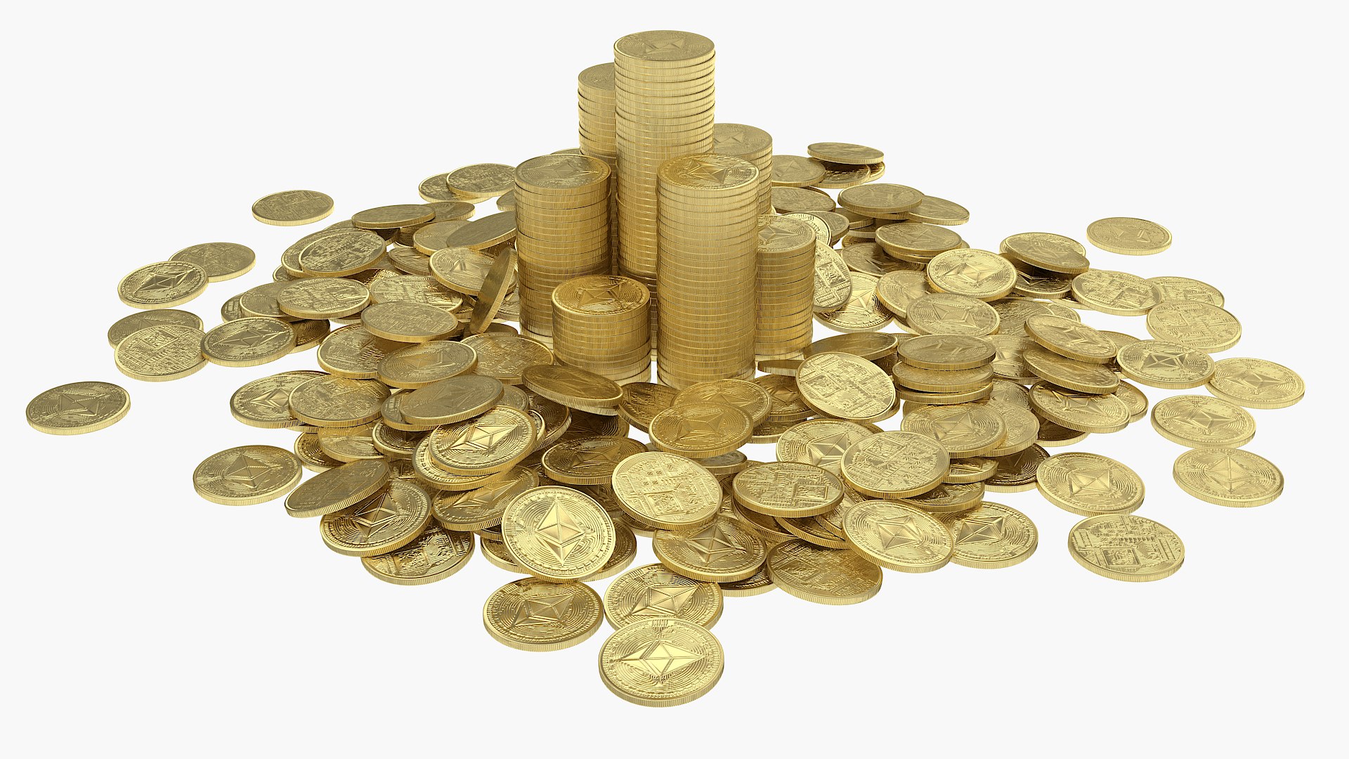 이더 리움 코인 더미 3D 모델 - TurboSquid 1731045