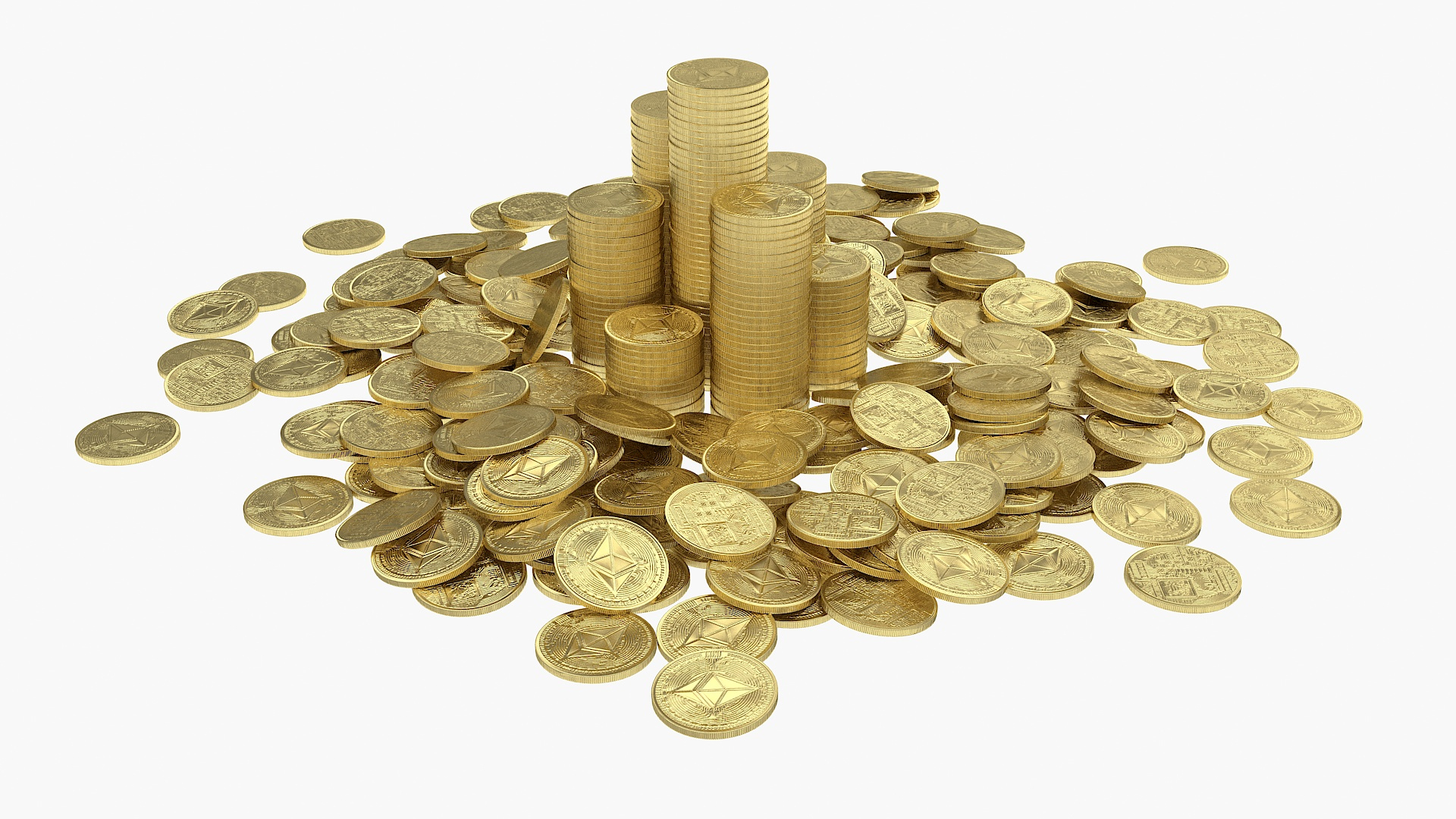 Ethereum Coin Pile model https://p.turbosquid.com/ts-thumb/kd/Ru7PVY/bV/tt1/jpg/1620688946/1920x1080/turn_fit_q99/2a29de1f49ca7f9a50350d6b8e367eb9bfaee22a/tt1-1.jpg