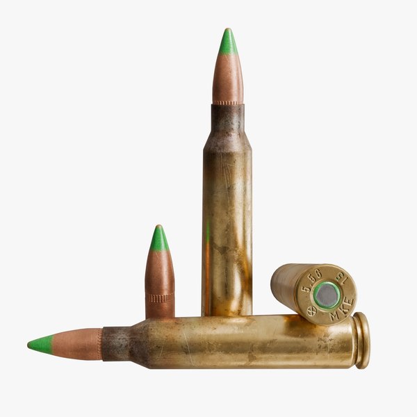 Realistic Cartridge 556 45mm NATO Ammo Bullet 3D