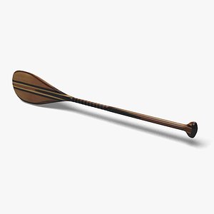 wood paddle 3d model