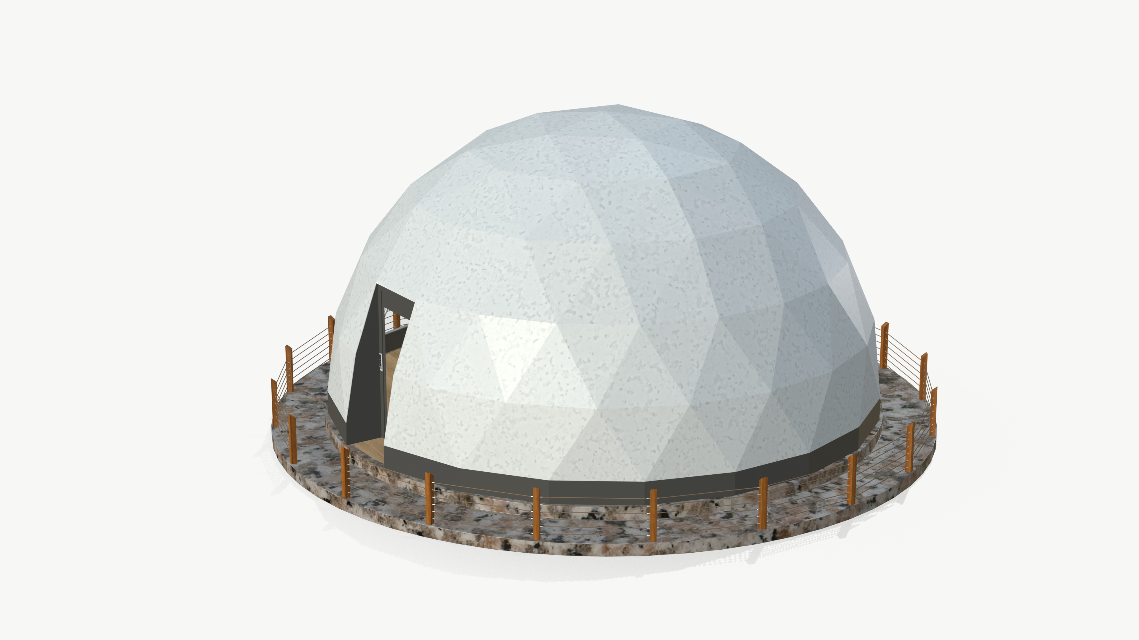 modelo 3d Domo Geodésico V4 Diseño Moderno - TurboSquid 2071597