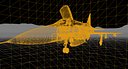 Rigged Saab 37 Viggen Fighter