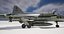 조작된 Saab 37 Viggen 전투기