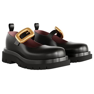Bottega Veneta Lug Mary Jane Loafer 3D model