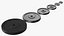 Rubber Coated Olympic Weight Plates Set