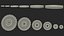 Rubber Coated Olympic Weight Plates Set