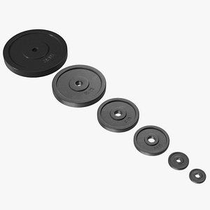 Rubber Coated Olympic Weight Plates Set