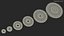 Rubber Coated Olympic Weight Plates Set