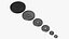 Rubber Coated Olympic Weight Plates Set