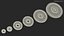 Rubber Coated Olympic Weight Plates Set