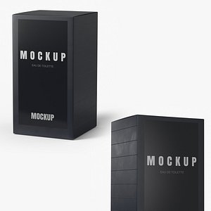 Mockup Eau De Toilette Perfume Box 100ml