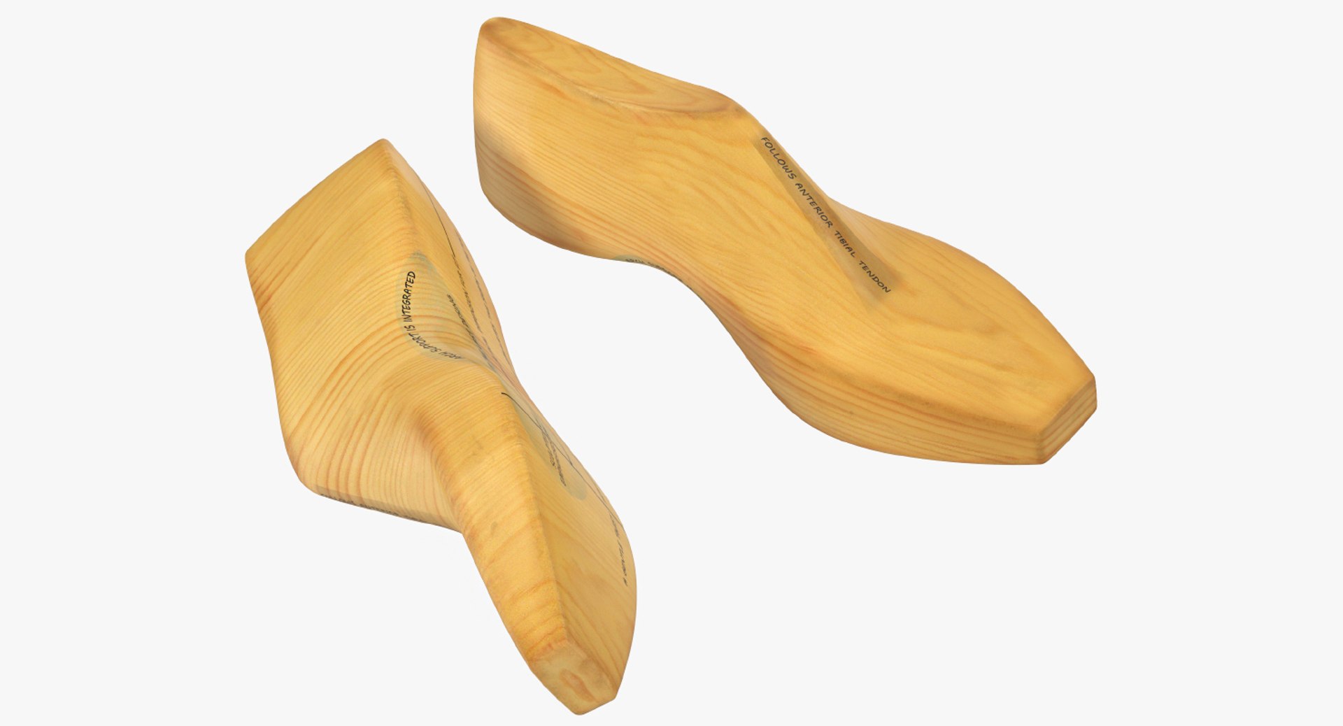 Antique Wooden Shoe Last 3D Model preview