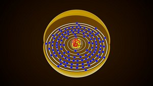 3D Tennessine Chemical Element model