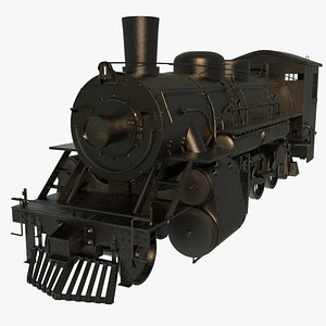 steam train engines 3d obj