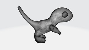 3D Cute Velociraptor dinosaur model