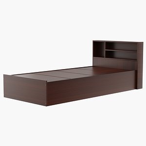 Single Bed with Storage Headboard