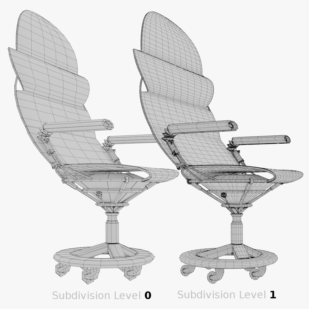 Mesh office chair model - TurboSquid 1581805