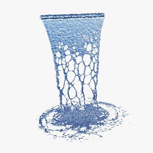 5m height Waterfall with small flow - Animation of 12s at 60fps 3D model