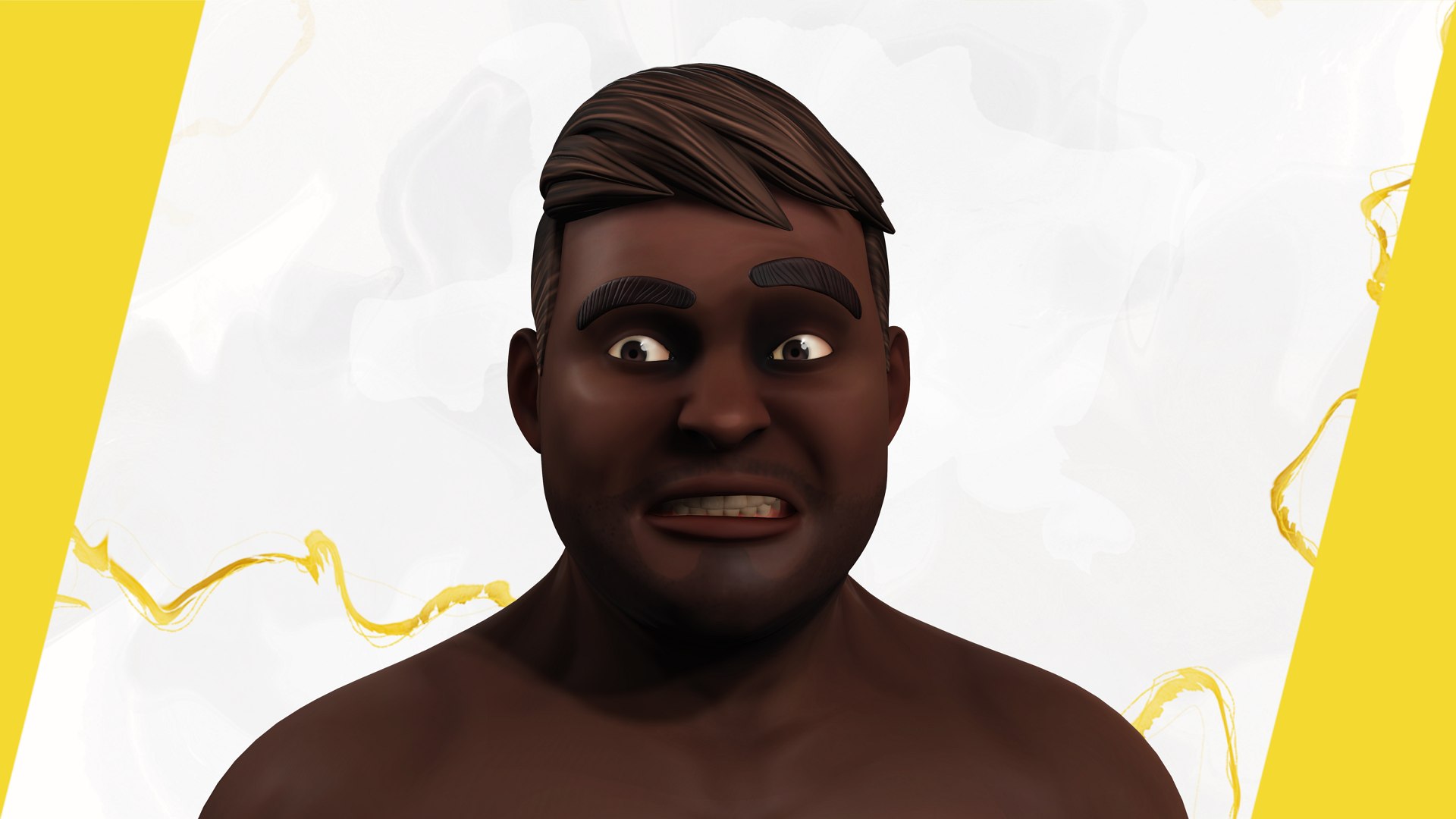 Simple Basic Black Man 3D Model - TurboSquid 2270874