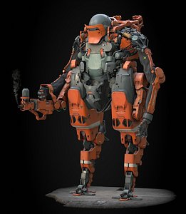 Mech  based on concept art of Brian Sum