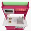 3d model toy kitchen