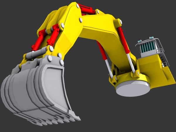3D модель Backacter 1100 - Земснаряд - TurboSquid 601275