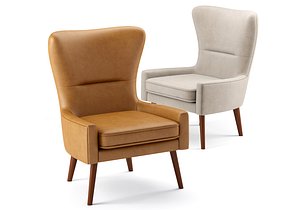 Erik Upholstered Wing Chair westelm 3D model