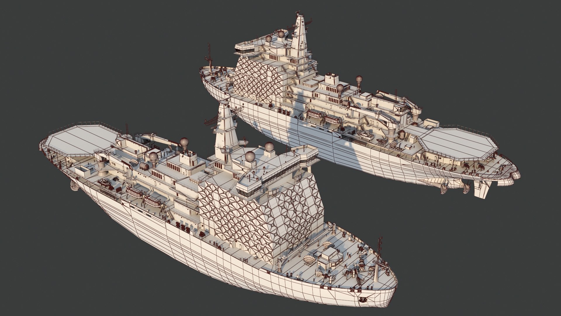 Arktika Project 22220 Icebreaker 3D Model - TurboSquid 2186382