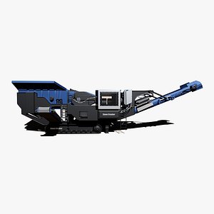 3D Stone Crusher Machine model