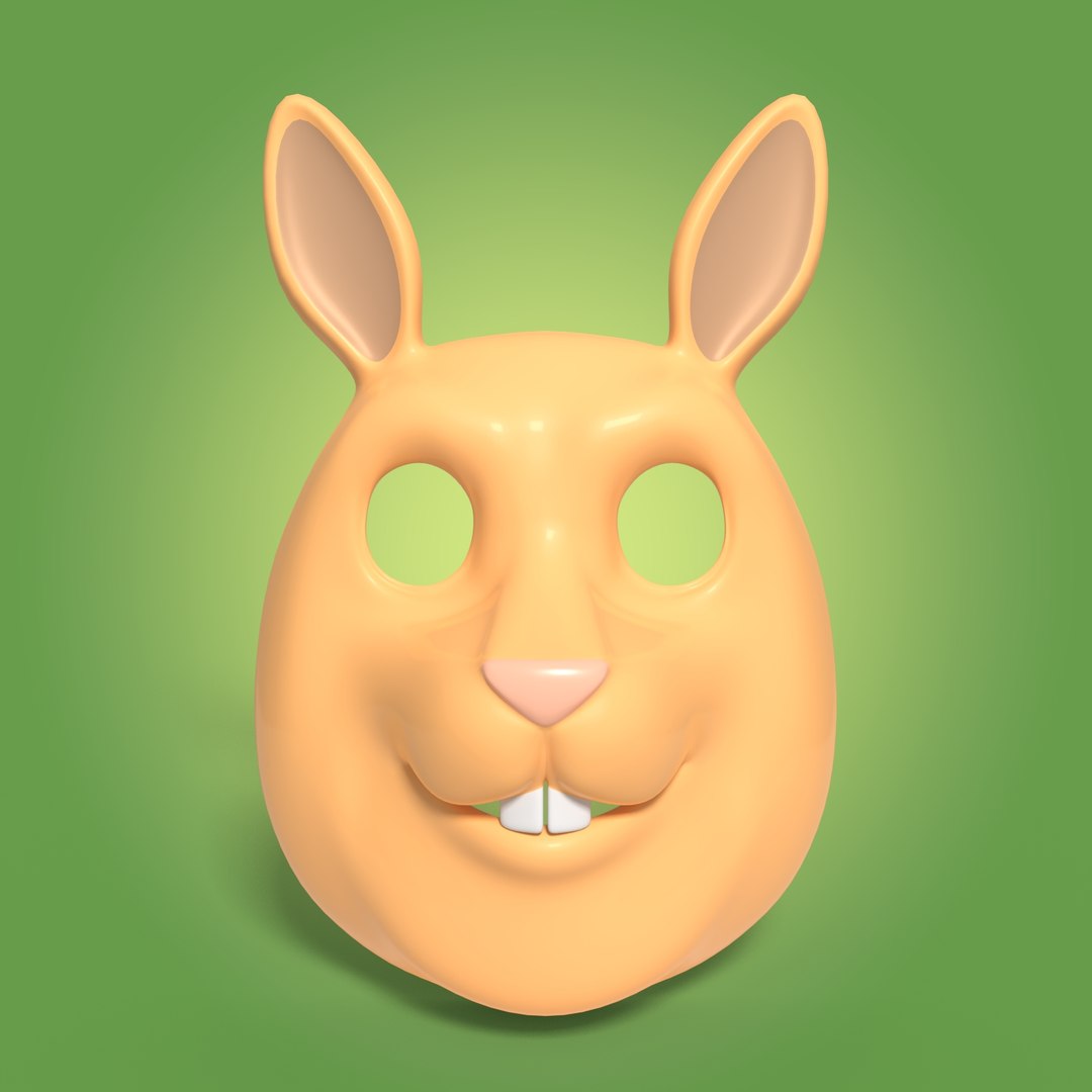 Rabbit mask 3D model - TurboSquid 1455014