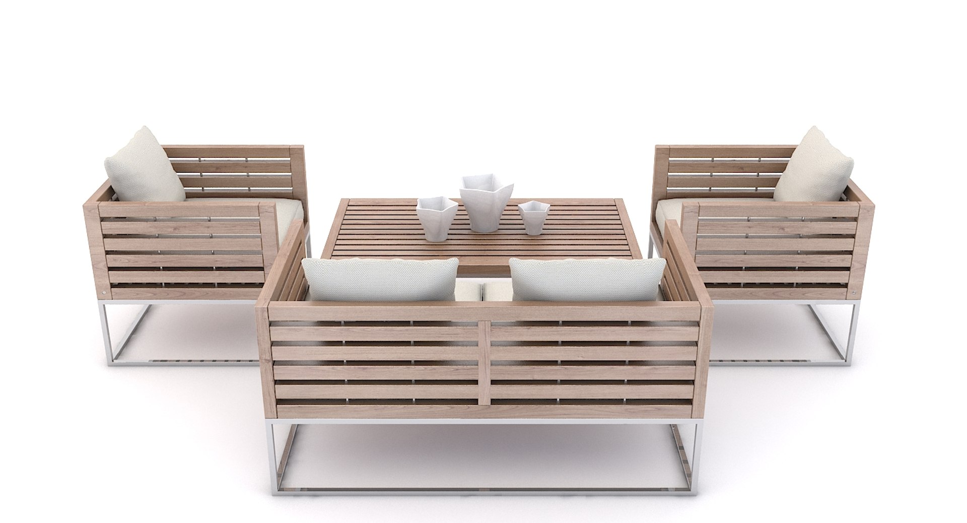 lezing discretie Niet verwacht realistic outdoor furniture beliani 3d model