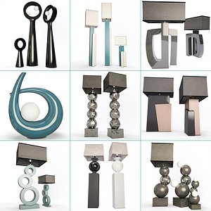 Modern Lamps Set 01
