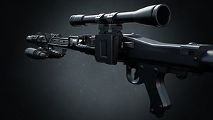 dlt 19x blaster weapon 3D model