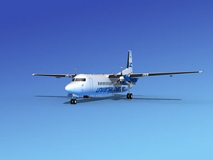 3d fokker 50 model